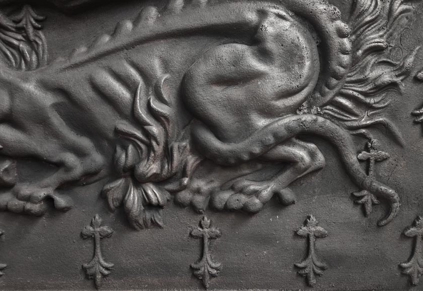 Fireplace plaque with the salamander motif of Francis Ist Fireplace plaque with the salamander motif of Francis Ist-3