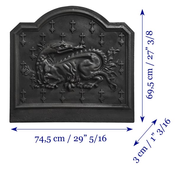 Fireplace plaque with the salamander motif of Francis Ist Fireplace plaque with the salamander motif of Francis Ist-5