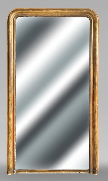Gilded Louis XVI style trumeau with pearl thread-0