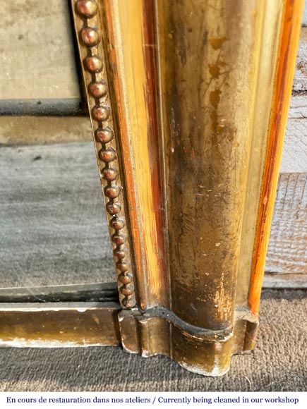 Gilded Louis XVI style trumeau with pearl thread-6