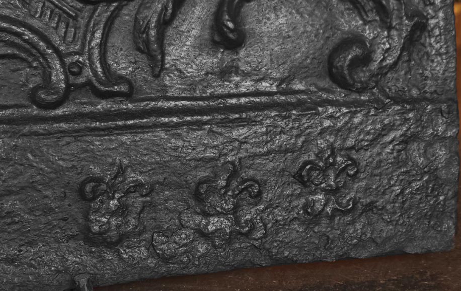 18th-century fireback featuring a chinoiserie design-10