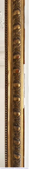 Gilded Louis XV style trumeau surmounted by a shell Gilded Louis XV style trumeau surmounted by a shell-4