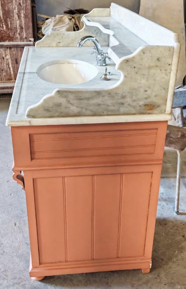 Napoleon III style washstand in marble and painted wood Napoleon III style washstand in marble and painted wood-4