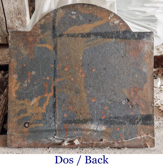 Modern cast-iron fireplace back featuring the Arms of France Modern cast-iron fireplace back featuring the Arms of France-4
