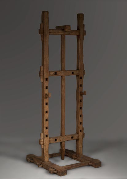 Antique oak wood easel, 1940's-0