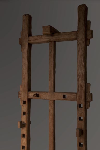 Antique oak wood easel, 1940's-1