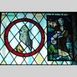 Four stained glasses with apostles