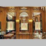 Antique walnut paneled room Louis XVI style