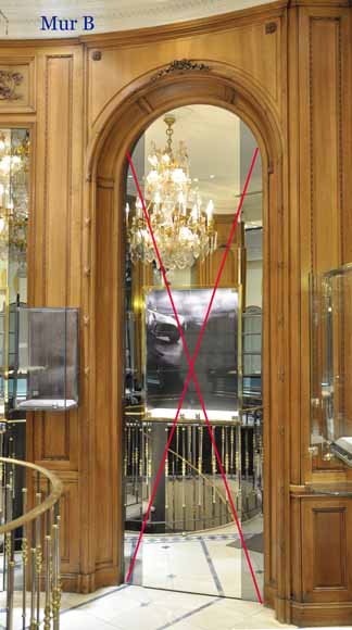 Antique walnut paneled room Louis XVI style-11