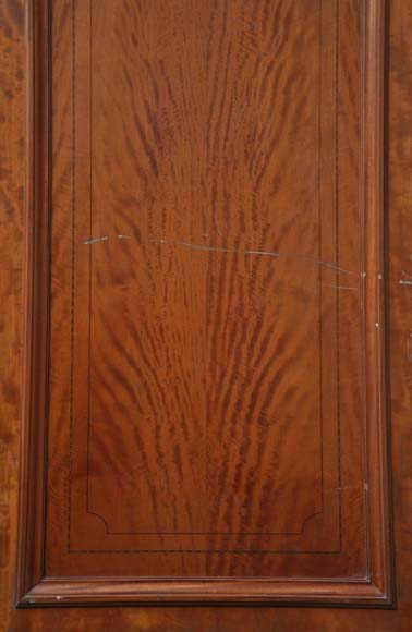 One double-door and two doors made out of mahogany with marquetry frieze decoration-12