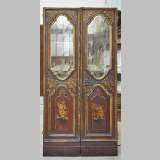 Beautiful antique double door with chinese style decor