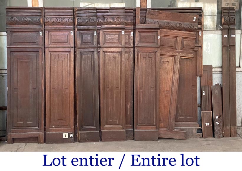 Set of oak carved panels with vitruvian scroll Set of oak carved panels with vitruvian scroll-10