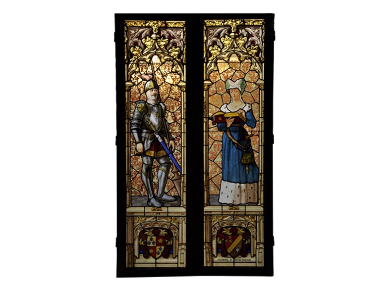 Antique Neo Gothic Style Stained Glass Window Signed And Dated By Hubert And Martineau Stained Glasses Use our online search filter to find the vintage stained glass or window that best suits your design need by size, manufacturer or composition. antique neo gothic style stained glass