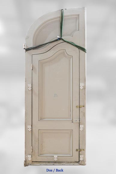 Important and rare door from an Haussmannian building in oakwood, late 19th century -10