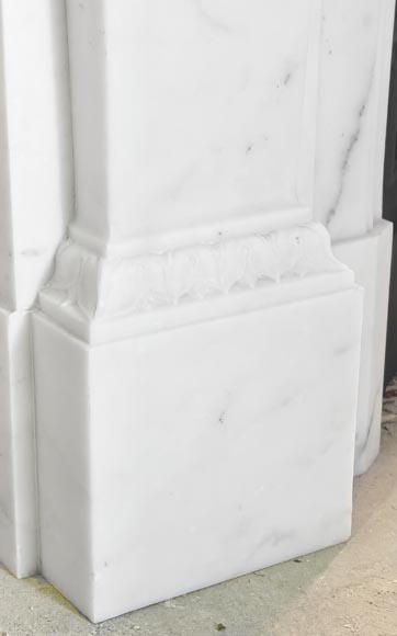 Empire-style fireplace in semi-statuary marble-8