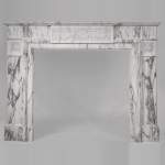 Beautiful Victorian style antique fireplace in Paonazzo marble