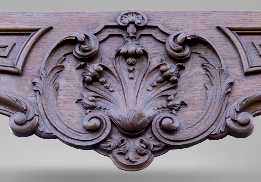 BARDIE Armand (cabinetmaker) - An antique Napoleon III style fireplace with its overmantel-2