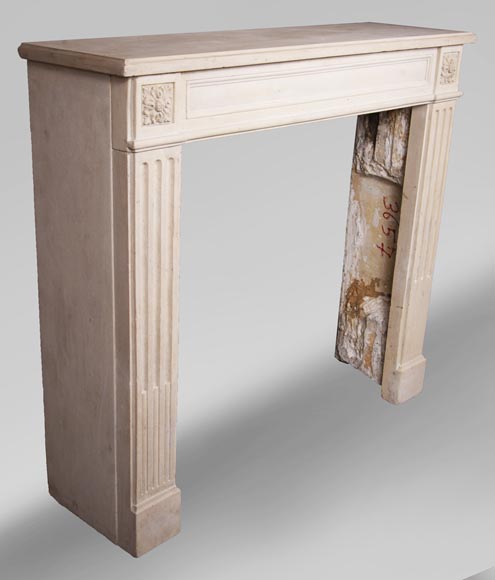 Antique stone fireplace in the Louis XVI style-2