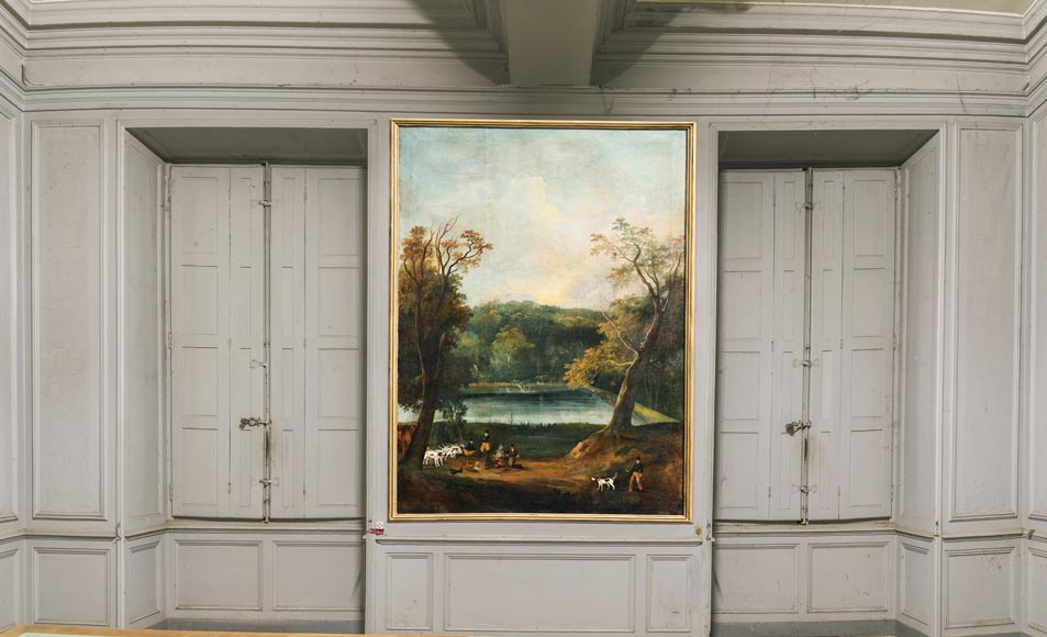 Wooden Paneling With Hunting Scenes Paneled Rooms