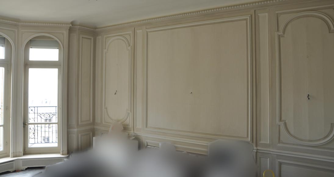 Antique paneled room-0