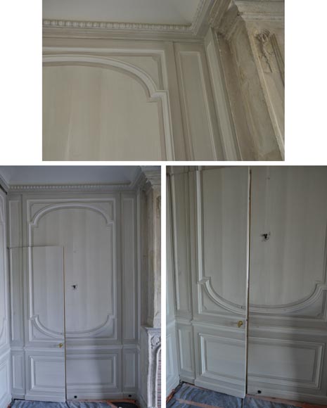 Antique paneled room-10