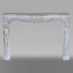 Antique Louis XV period fireplace in sculpted stone