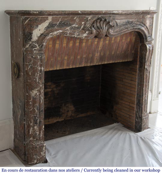 Antique Louis XV period fireplace in Rouge du Nord -3