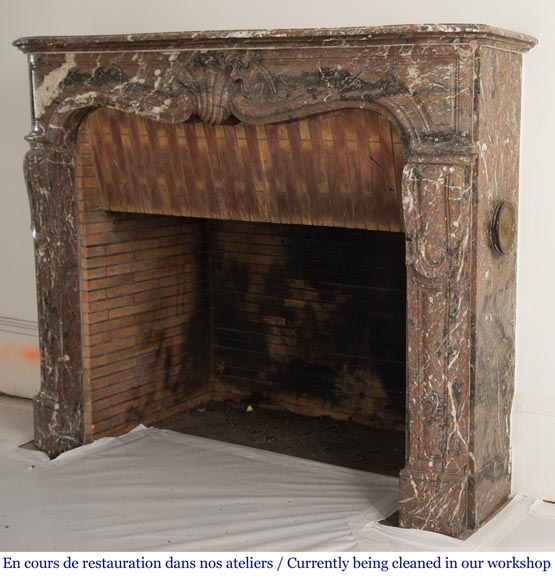 Antique Louis XV period fireplace in Rouge du Nord -6
