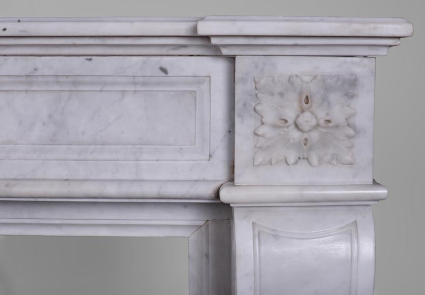 Small Louis XVI style fireplace with roses-6