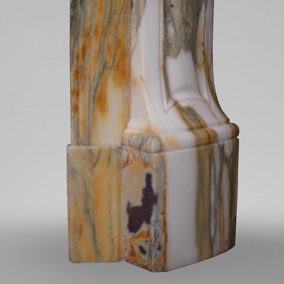 Pompadour mantel, Brèche de Médous marble, 19th century-7