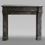 Antique Napoleon III style marble fireplace with modillions