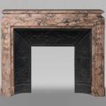Antique Napoleon III mantel in Escalettes marble