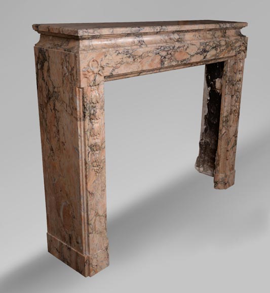 Antique Napoleon III mantel in Escalettes marble-2