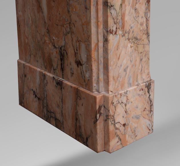 Antique Napoleon III mantel in Escalettes marble-5