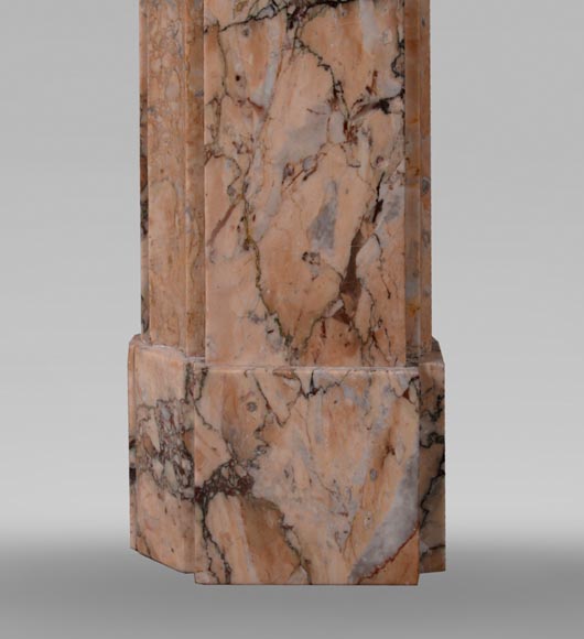 Antique Napoleon III mantel in Skyros marble-8