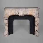 Regency style fireplace in Paonozzao marble, 19th century