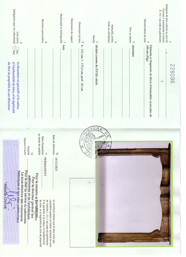 Export certificate