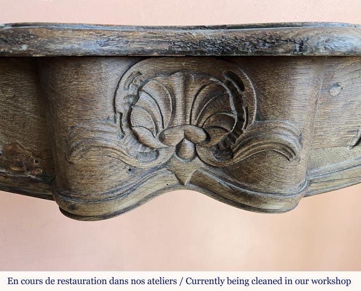 Louis XV period mantel in wood-1