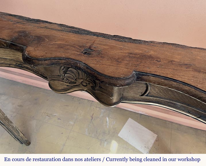 Louis XV period mantel in wood-7