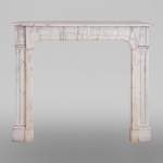 Antique fireplace in Arabescato marble