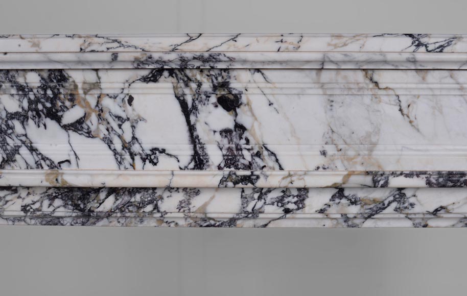 Louis XVI style mantel in Saravenza marble-1