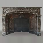  Antique Regency style fireplace in Breccia Pavonazza