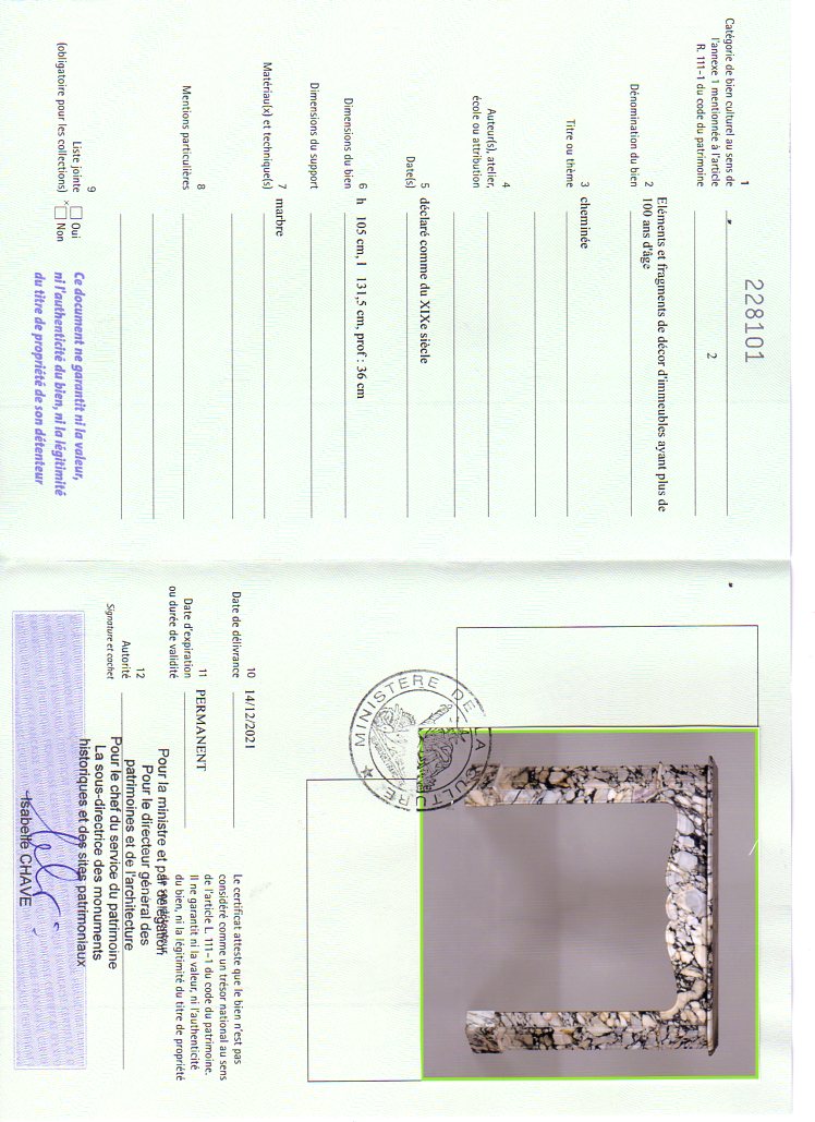 Export certificate