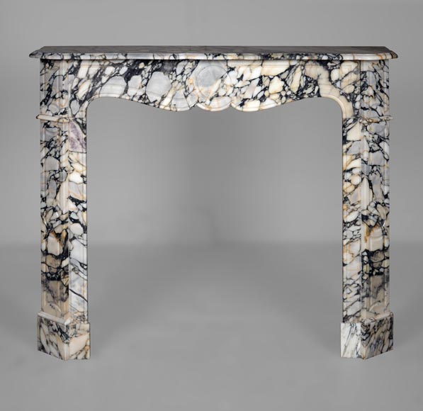 Pompadour model fireplace in Medici Breccia-0