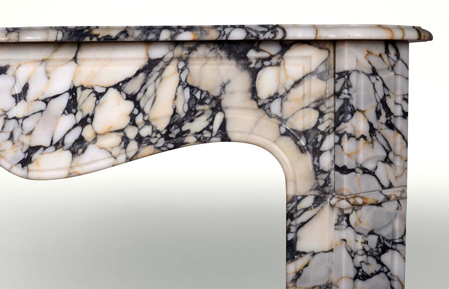 Pompadour model fireplace in Medici Breccia-6