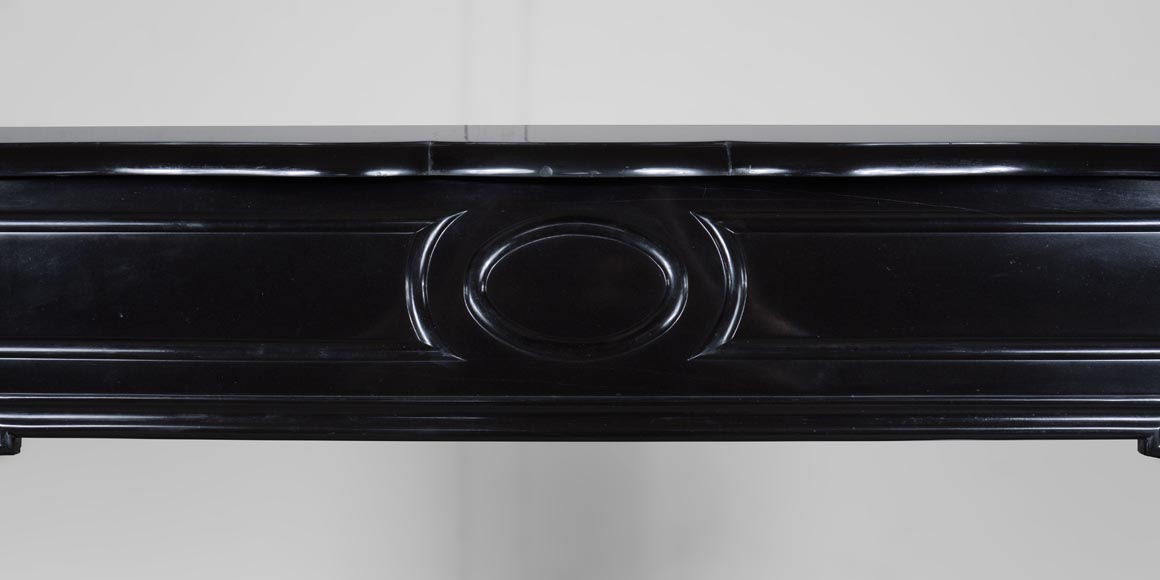 Pompadour model mantel in Belgium black marble-1