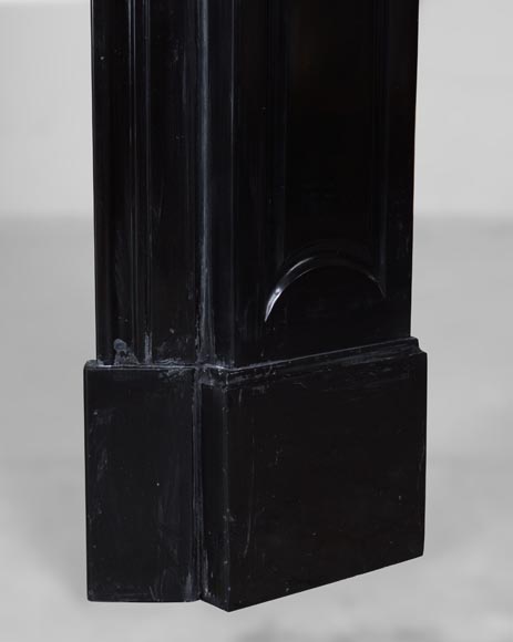 Pompadour model mantel in Belgium black marble-7