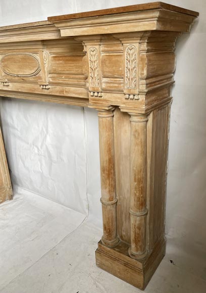  Beautiful Napoléon III fireplace in beech wood-6