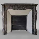 Beautiful Pompadour fireplace in Bois Jourdan marble 