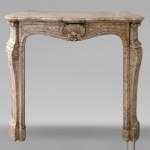 Louis XV style fireplace in Novulata breccia